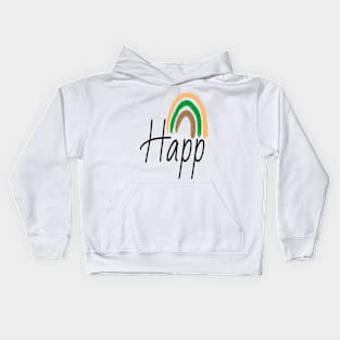 Happy with rainbow Kids Hoodie